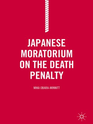 cover image of Japanese Moratorium on the Death Penalty
